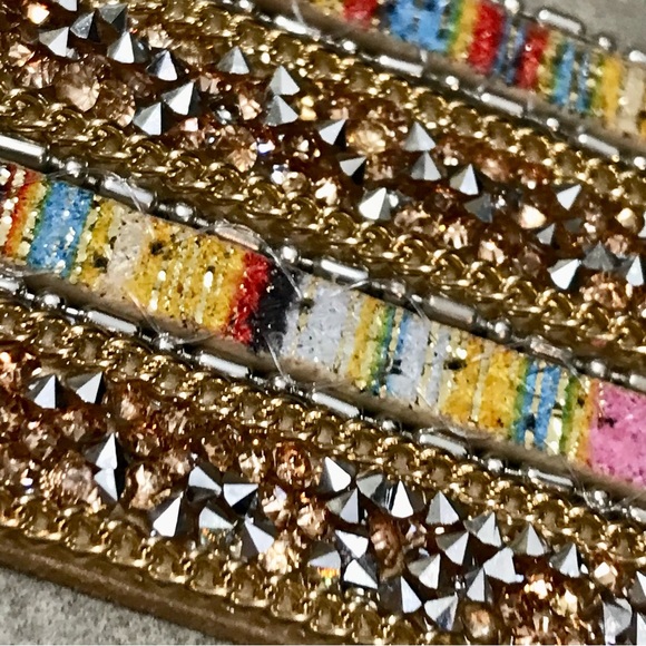 MULTICOLORED STONE CUFF - Picture 4 of 9